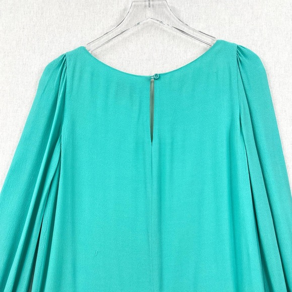 KATE SPADE Dress Womens 2 Turquoise Cordette Crepe Shift Giverny Blue Mini Short - Picture 5 of 16
